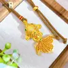 Tienda de Oro Mismo Estilo Arena Dorada Accesorios DIY Filigrana Ola Pez Dorado Colgante Collar para Mujer Nuevo Estilo Chino Estilo Nacional Cadena para Clavícula