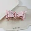 Clip de Banana de Tela de Lunares Dulce y Elegante con Lazo para Mujeres Versátil Nicho Estilo Coreano Perezoso Gama Alta Clip para Cola de Caballo