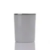 Copo de Vidro Transparente para Vela 120ml Suporte de Vela Fosco Pote de Vela Marrom Pote de Lado Reto 250ml Ornamento de Aromaterapia Marrom