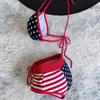 Biquíni de Férias Transfronteiriço Estilo Praia Europeu e Americano Novo Padrão Estampado com Amarração no Pescoço para Comércio Exterior Europeu e Americano da Amazon