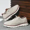 Zapatos Casuales para Hombre de Talla Grande 48 Británica Brock Transfronterizos Tendencia de Moda Superficie Tejida Fly Transpirables Ligeros Mocasines Deportivos