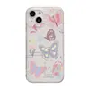 Capa Borboleta Colorida Adequada para iPhone 17 Pro Max, Capa de Telefone Fosca Apple 17, 16/15 Anti-Queda, 17 Pro Dropshipping