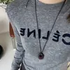 Colar minimalista de cordão de couro com pingente oval estilo coreano, design único, corrente versátil para suéter, gargantilha do dia a dia para mulheres