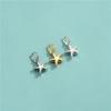 Colgante Mini Estrella de Mar de Plata Esterlina S925 Estrella de Cinco Puntas DIY Hecho a Mano Pulsera de Cuentas Cristal Perla Accesorios de Estrella