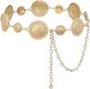 Cadena de Cintura para Vestido Retro Europeo y Americano para Mujer, Cadena Metálica de Moda Casual Versátil, Ceñidor de Cintura para Suéter, Decoración de Cintura