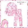 Pijamas de manga larga para niñas, primavera y otoño, 2024