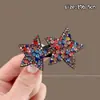 Pinza para el Pelo Lateral de Estrella de Cinco Puntas con Pedrería para Niños, Organizador de Cabello para la Frente y la Parte Posterior de la Cabeza de Niñas