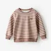 Cárdigan/Chaqueta con Capucha/Sudadera Rayada para Niños y Niñas, Ropa de Primavera y Otoño para Bebés y Niños, Ropa Infantil Clase A