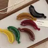 Pinza de Plátano Azul Pavo Real Pinza para Cola de Caballo Alta Pinza de Cabello Rojo Ankola Pinza de Cabello de Temperamento Pinza de Disco para Parte Trasera de la Cabeza Femenina