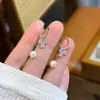 Brincos de Trevo com Microincrustação de Zircônia, Brincos de Luxo Leve Estilo Chanel, Design Exclusivo, Brincos Longos Versáteis com Franjas para Mulheres