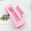 Pinza de Garra Cuadrada Grande Mate Estilo Coreano Pinza de Tiburón de Plástico Temperamento Pinza para el Cabello Color Caramelo Pinza para el Cabello Pinza para el Cabello
