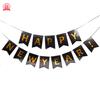 FELIZ AÑO NUEVO letras bronceadas banderín de cola de pez decoración de fiesta FELIZ AÑO NUEVO flor