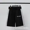 Atacado marca da moda palm angel casal shorts esportivos casuais masculinos e femininos cordão reto elástico calças high street
