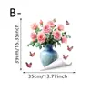 Pegatina electrostática transparente para vidrio estilo pastoral transfronterizo con diseños creativos de tulipán, girasol, florales y gatitos lindos