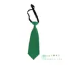 Corbata de Color Sólido de Moda para Niñas, Corbata Corta Casual sin Nudo, Corbata Mini Estudiante Negra