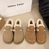 Zapatos Birkenstock de suela gruesa para mujer, con forro de felpa, engrosados, para usar al aire libre, estilo 2026, elegantes, modernos, novedades de invierno, antideslizantes, cálidos, zapatos de algodón peludos