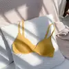 Ropa interior simple estilo japonés de verano para mujer, Sujetador estudiantil delgado sin costuras, Sujetador inalámbrico de una pieza, Sujetador para niña joven
