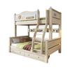 Cama de Madeira Maciça Cinza Cama Alta e Baixa de Dois Andares Cama Principal Cama Beliche com Armazenamento Cama Infantil Princesa para Meninas
