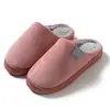 Chinelos de Algodão para Homens e Mulheres no Inverno com Forro de Lã para Aquecimento Confinamento Doméstico Interno Chinelos de Lã de Algodão de Inverno