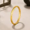 Color duradero, pulsera de aleación de cobre chapada en oro vietnamita con el Sutra del Corazón, brazalete de imitación de oro