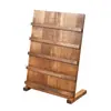 En Stock Exhibidor de Joyería de Madera Maciza de Gran Capacidad Soporte para Tarjetas de Aretes Soporte de Exhibición para Joyería