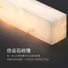 Bancada de Bar Minimalista de Luxo Original em Mármore de Designer Italiano Mesa Ilha Longa em Formato de Tira Luminária Pendente Retro Chinesa para Restaurante