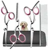 Tijeras para Mascotas, Tijeras de Acero Inoxidable para Cortar Pelo de Mascota, Tijeras Profesionales para Cortar Pelo de Perro, Tijeras Curvas, Tijeras para Aseo de Mascotas