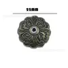 Dos Tamaños de Clavos Decorativos de Aleación de Zinc Estilo Antiguo con Patrones Florales, Clavos de Aleación para Cajas de Regalo de Madera, Almohadillas Redondas para Clavos