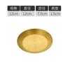 Plato redondo de acero inoxidable 304 para condimentos, plato frío coreano para encurtidos dorados, plato para salsas, comercial