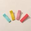 Sensación refrescante 3.5cm cinta de algodón tela de bolsa completa pinza de pico de pato color pinza para el pelo pequeña pinza para el pelo diy para niños accesorios para el pelo para mujer