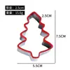 Molde de Biscoito de Aço Inoxidável para Assar Ferramenta para Assar Biscoitos DIY Cozinha Molde de Bolo Biscoito Árvore de Natal Boneco de Neve