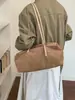 Nova bolsa de ombro estilo retrô casual de grande capacidade da Yaozi, bolsa tote estilo coreano, versátil e simples para o trabalho, bolsa de ombro da moda