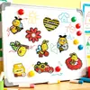 Magnéticos de Geladeira de Borracha Macia Pvc Série de Abelhas Desenho Animado Fofo Adesivos Magnéticos para Quadro Branco de Educação Infantil DIY Decorações em Estoque
