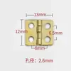 3 puntos mini Mini Ventana bisagra pequeña plegable caja de regalo herrajes bisagra de hierro caja de madera hoja suelta accesorios de herrajes diy