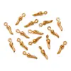 Dijes para Colgantes de Corazón, Flor, Animal, Estrella, Hoja, Pimienta, Hechos por Ti Mismo, Acero Inoxidable Chapado en Oro Real Ecológico, Joyería