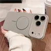 Adequado para iPhone 17 Pro Max Capa de Celular Magnética com Textura de Couro Lichia, Toque de Alta Qualidade Apple 16, Película de Lente de Cristal 15