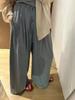 Pantalones anchos de ramio puro para mujer, de primavera y verano, a la moda, holgados, con cordones, adelgazantes, elegantes, rectos e informales, 2523