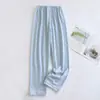 Atacado 6535 Algodão AliExpress Verão Calça de Pijama Feminina Longa Solta Confortável Pode Ser Usada Fora Passeando com Cachorros Tamanho Plus Calça para Meninas Adolescentes