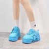 Zapatos Casuales de Plataforma de Suela Gruesa con Cordones de Encaje de Estrella Europea 2025 Nuevo Estilo Caliente de Celebridad de Internet Ins Zapatillas Casuales Super Populares para Mujer