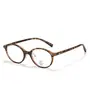 72396 Nuevo Armazón de Lentes Ovalados Ligeros Nerd de Tr90 para Hombres y Mujeres Gafas Planas Retro Pueden Combinarse con Armazones para Lentes de Prescripción