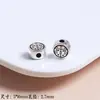 Diy vintage antiguo aleación de plata Xizang espaciador linterna cuenta palma joyería colgante pendientes collar con cuentas al por mayor