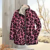 2025 Sitio Independiente TEMU Moda Femenina Abrigo de Algodón Acolchado Serie Estampado de Leopardo Estampado Digital Botón Abrigo de Algodón para Mujer