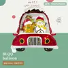 Nueva Serie de Decoración para Fiesta Navideña Mini Muñeco de Nieve, Anciano, Reno, Árbol de Navidad Globos de Papel de Aluminio Serie Navideña