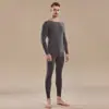 Conjunto de Ropa Interior Térmica de Manga Larga para Mujer Otoño e Invierno Hecho de Terciopelo Alemán, Cachemir, Antibacteriano, Forrado de Felpa y Engrosado