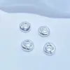 Superficie de Espejo de Retención de Color Fuerte Espaciador Ondulado Electrochapado al Vacío Anillo con Forma de Pan Irregular Cuentas Espaciadoras Oro de 14K
