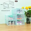 Caixa de Sapato Caixa de Armazenamento Transparente Plástico Espessado Caixa de Sapato com Tampa Flip-Top Dupla Face Caixa de Armazenamento de Sapatos para Dormitório de Homens e Mulheres Casa
