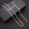 Cadena de Perlas Transfronteriza Acero Inoxidable Chapado en Oro de 18K Cadena de Bolas Cadena de Combinación diy Cadena para Suéter Pulsera para Hombre Collar Joyería
