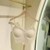 Sujetador Transpirable Sexy de Encaje con Acolchado Integrado y Espalda Descubierta para Mujer, Estilo Francés de Lujo Ligero, Sujetador Wrap-Around sin Costuras