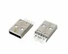 Enchufe USB macho A macho de cuerpo corto tipo soldadura USB 2.0 para carga L20.3MM