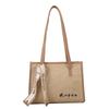 Bolsa feminina tecida 2022 nova primavera simples bolsa tote grande capacidade palha tecida feminina Coreia do Sul bonita bolsa transversal